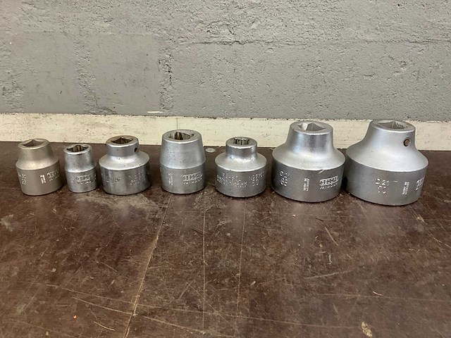 Gedore diverse doppen (7x) - afbeelding 1 van  5