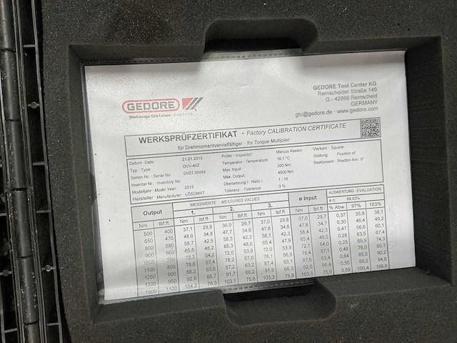 Gedore dvv40z momentvermeerderaar - afbeelding 5 van  7