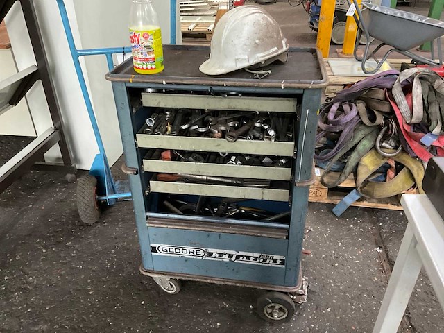 Gedore gereedschapswagen met inhoud - afbeelding 1 van  8