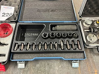 Gedore k1900 diverse gatenboren- en slagschroevendraaier set (3x) - afbeelding 3 van  7