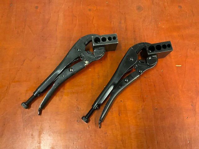 Gedore klemtang t.b.v nippels in kunststofleiding (2x) - afbeelding 1 van  4