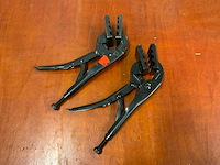 Gedore klemtang t.b.v nippels in kunststofleiding (2x) - afbeelding 4 van  4