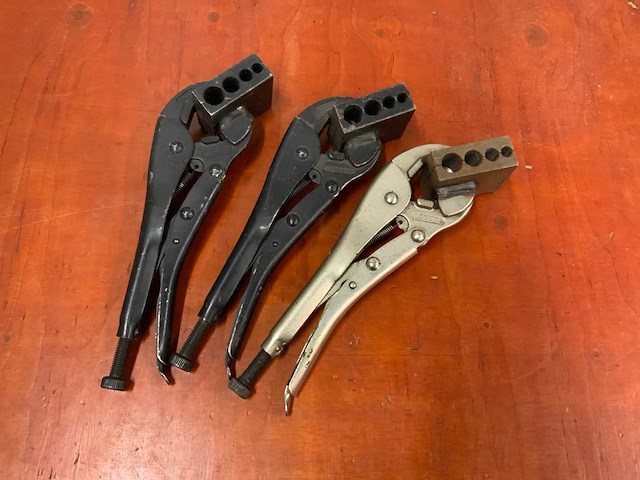 Gedore klemtang t.b.v nippels in kunststofleiding (3x) - afbeelding 1 van  4