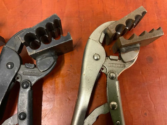 Gedore klemtang t.b.v nippels in kunststofleiding (3x) - afbeelding 3 van  4