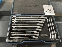 Gedore steek- en ringsleutel set - afbeelding 1 van  3