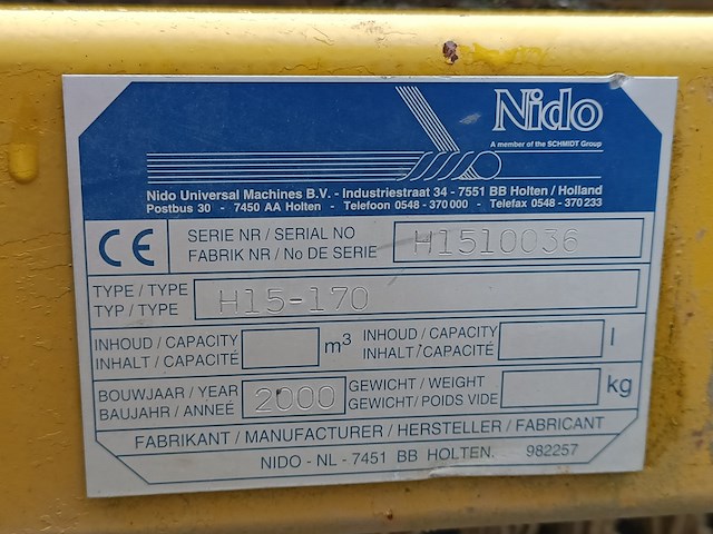 Gedragen sweeper , nido, h15-170 - afbeelding 6 van  6