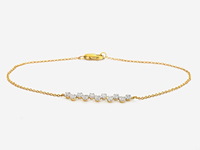 Geelgouden armband met diamanten