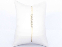 Geelgouden armband met natuurlijke diamanten - afbeelding 4 van  9