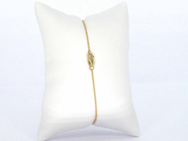 Geelgouden armband met natuurlijke diamanten - afbeelding 7 van  9