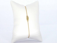 Geelgouden armband met natuurlijke diamanten - afbeelding 7 van  9