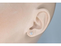 Geelgouden diamanten oorbellen met 0.80 carat diamant - afbeelding 2 van  5