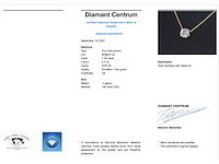 Geelgouden halsketting met een diamant van 1.00 carat - afbeelding 3 van  5