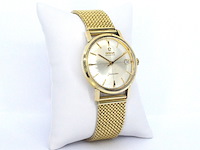 Geelgouden horloge met milanese band van het merk omega - afbeelding 7 van  12