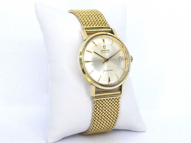 Geelgouden horloge milanese band omega - afbeelding 7 van  11