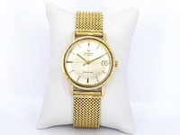 Geelgouden horloge milanese band omega - afbeelding 8 van  11