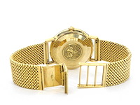 Geelgouden horloge milanese band omega - afbeelding 9 van  11