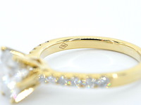 Geelgouden ring met een grote natuurlijke diamant van 2.03 carat - afbeelding 9 van  9