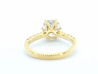 Geelgouden ring met een grote natuurlijke diamant van 2.03 carat - afbeelding 9 van  11