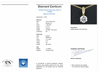 Geelgouden solitair hanger diamant 1.00 ct - afbeelding 3 van  8