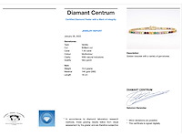 Geelgouden tennisarmband met multicolour edelstenen - afbeelding 3 van  9