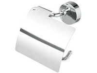 Geesa 27 collection closetrolhouder met klep chroom - afbeelding 1 van  3
