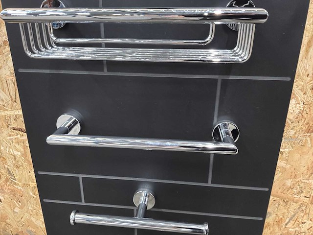 Geesa badkamer accessoires chrome (10x) - afbeelding 15 van  21
