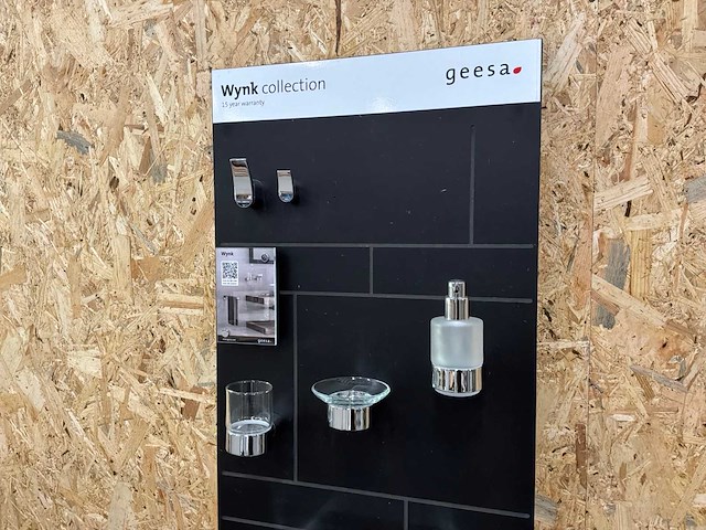 Geesa badkamer accessoires chrome (8x) - afbeelding 12 van  20