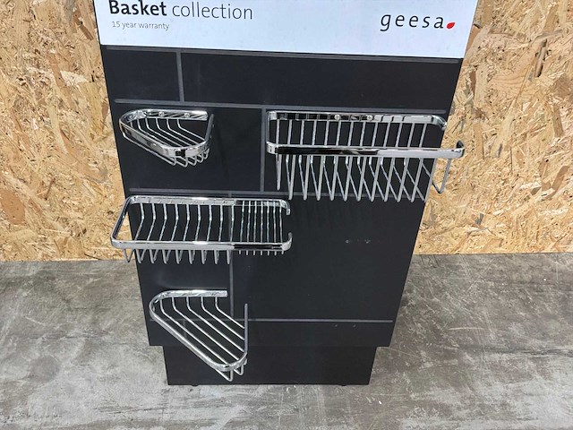 Geesa badkamer accessoires chrome/wit (8x) - afbeelding 4 van  11