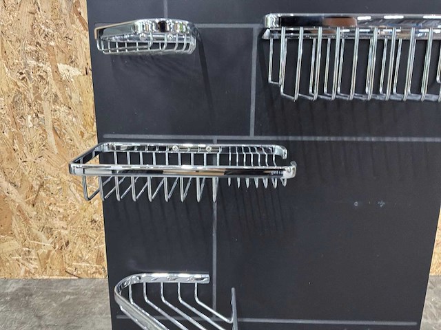 Geesa badkamer accessoires chrome/wit (8x) - afbeelding 5 van  11