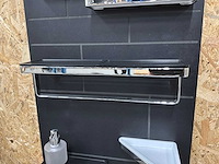 Geesa badkamer accessoires chrome/zwart (11x) - afbeelding 2 van  22