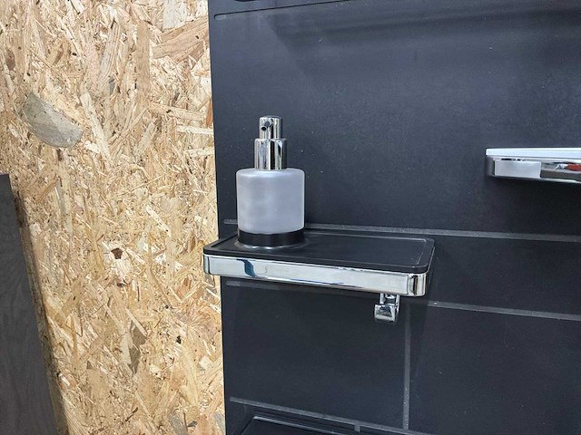 Geesa badkamer accessoires chrome/zwart (11x) - afbeelding 4 van  22