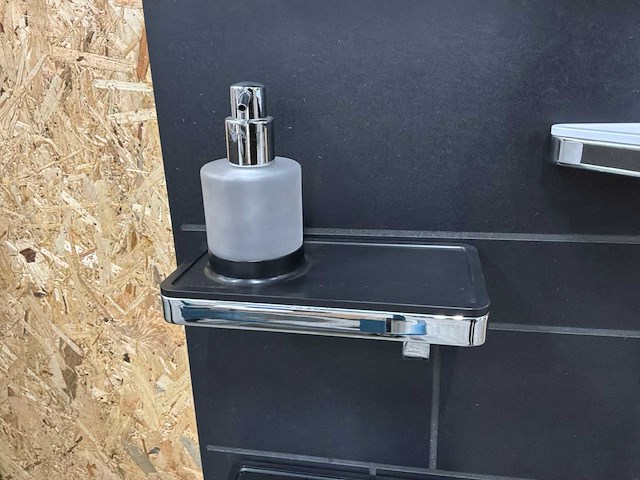 Geesa badkamer accessoires chrome/zwart (11x) - afbeelding 5 van  22