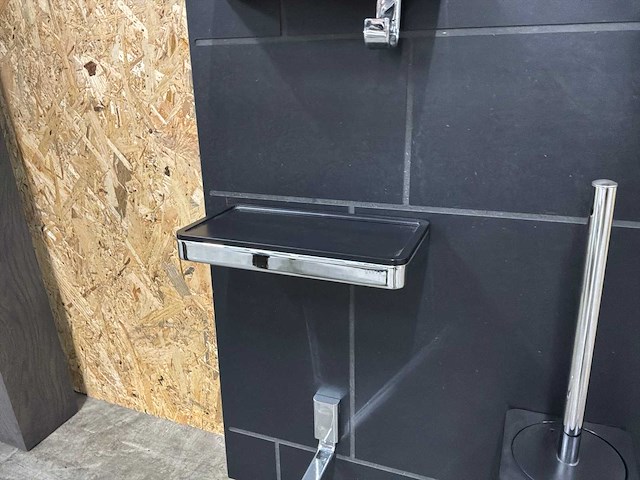 Geesa badkamer accessoires chrome/zwart (11x) - afbeelding 6 van  22
