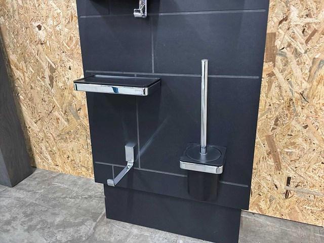 Geesa badkamer accessoires chrome/zwart (11x) - afbeelding 8 van  22