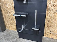 Geesa badkamer accessoires chrome/zwart (11x) - afbeelding 8 van  22