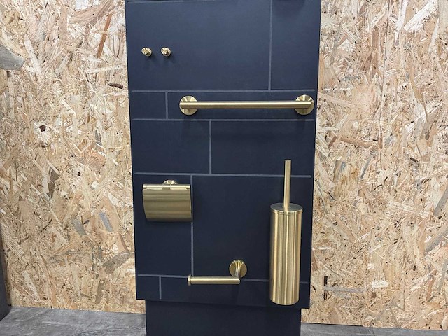 Geesa badkamer accessoires goud (6x) - afbeelding 1 van  5