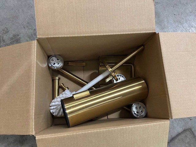 Geesa badkamer accessoires goud (6x) - afbeelding 5 van  5