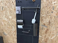 Geesa badkamer accessoires gunmetal (6x) - afbeelding 7 van  13