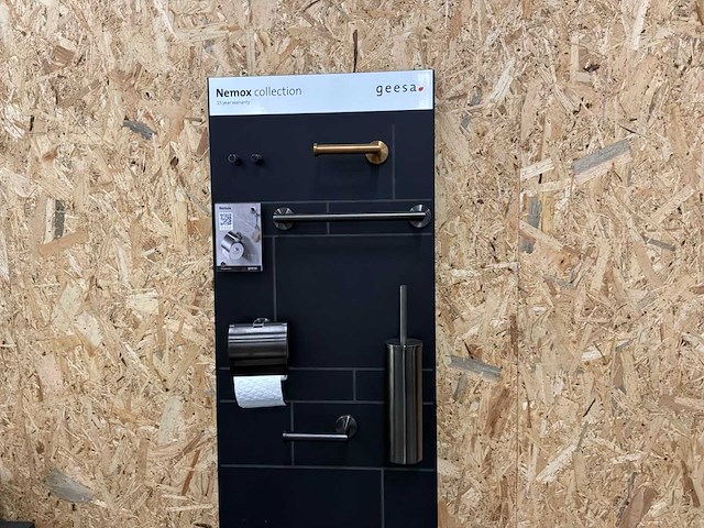 Geesa badkamer accessoires gunmetal (6x) - afbeelding 5 van  13