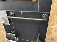 Geesa badkamer accessoires gunmetal (6x) - afbeelding 2 van  13