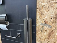 Geesa badkamer accessoires gunmetal (6x) - afbeelding 9 van  13