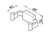 Geesa handdoekhaak chroom (18x) - afbeelding 3 van  4