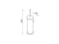 Geesa nemox 916511-66 toiletborstel met houder - afbeelding 3 van  5