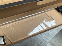 Geesa shift collection handdoekhouder met planchet van glas rvs geborsteld - afbeelding 9 van  10