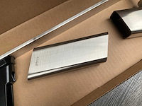 Geesa shift collection handdoekhouder met planchet van glas rvs geborsteld - afbeelding 7 van  10