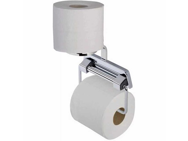 Geesa standard toiletrolhouder met reserverolhouder (4x) - afbeelding 2 van  4