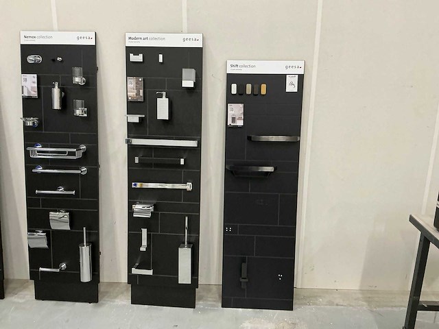 Geesa toiletaccessoire demoplaat (5x) - afbeelding 1 van  6