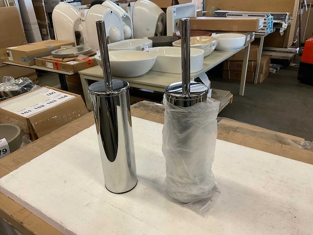 Geesa toiletborstel in houder (2x) - afbeelding 1 van  2