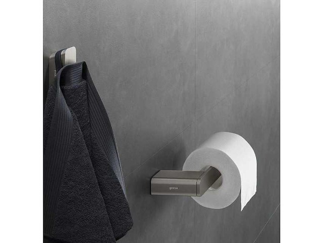 Geesa toiletrolhouder rvs geborsteld (2x) - afbeelding 1 van  6