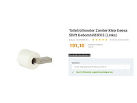 Geesa toiletrolhouder rvs geborsteld (2x) - afbeelding 4 van  6